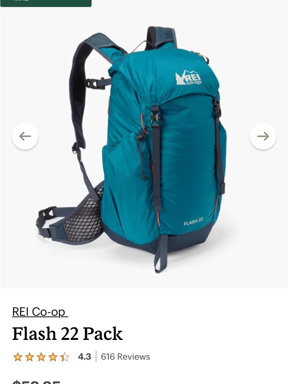 REI Co-op Flash 22 Pack -red and purple striped